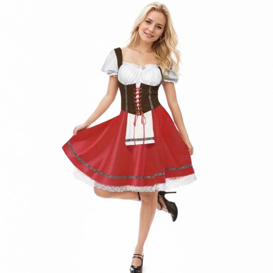 Germany Oktoberfest Beer Womens Bavarian Wench Costume